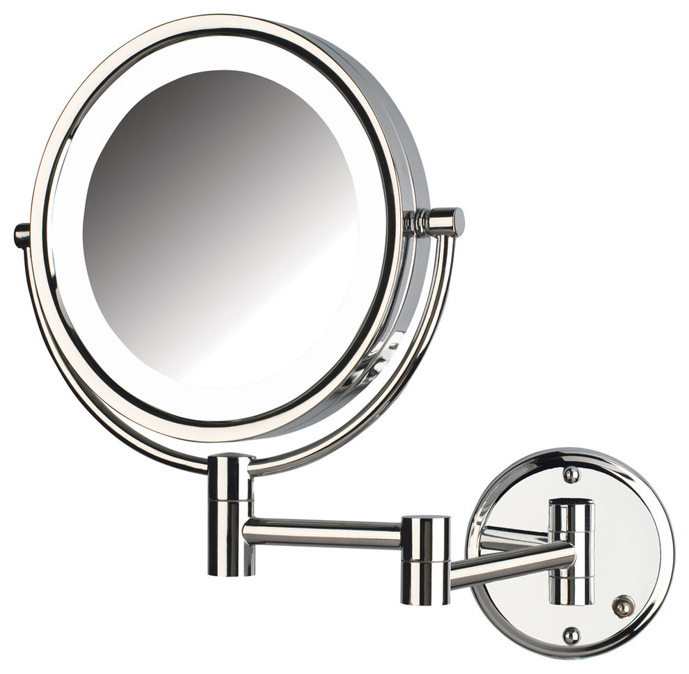 Jerdon Lighted Mirror, Direct Wire, Chrome