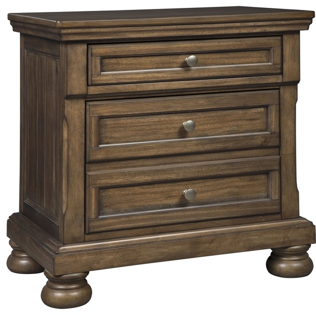 Ashley Furniture Flynnter 2 Drawer Nightstand Medium Brown Ashley Furniture Flynnter 2 Drawer Nightstand Medium Brown Traditional Nightstands And Bedside Tables By Gwg Outlet