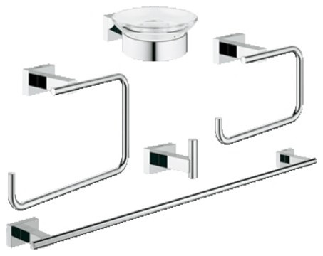 Grohe 40 758 Essentials Cube Accessory Kit - - Starlight Chrome