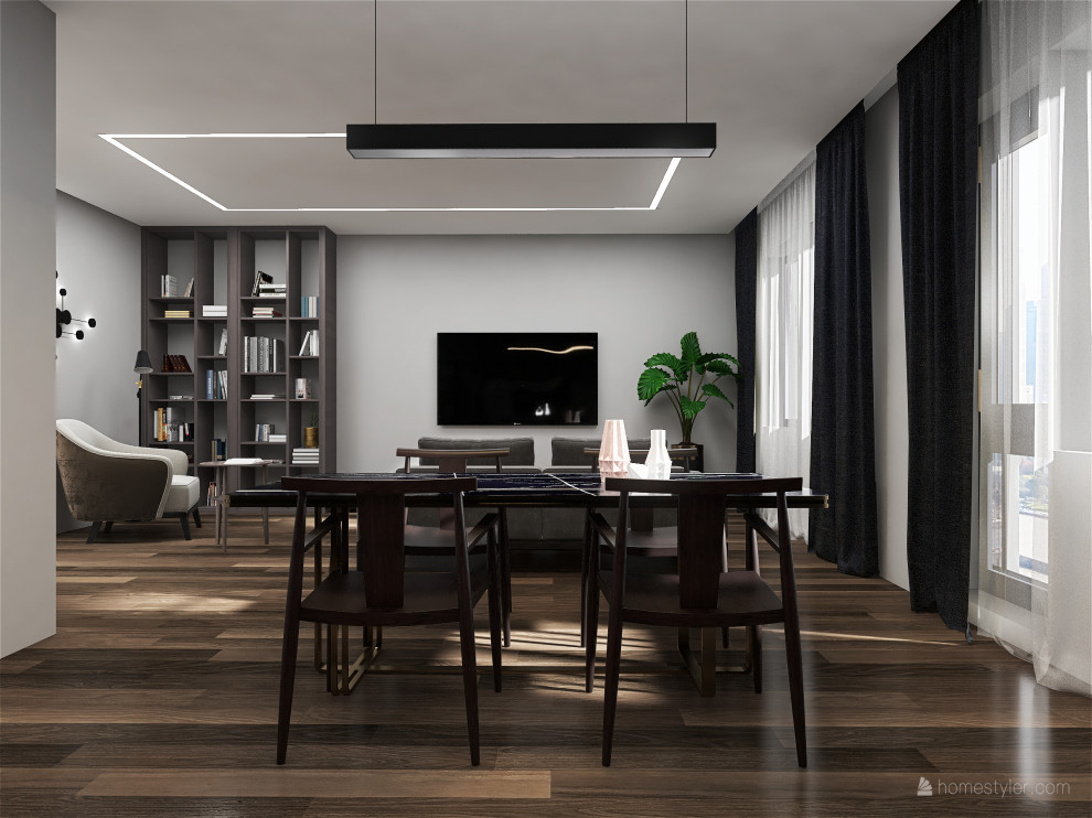 Кухня-гостиная для семейной пары без детей