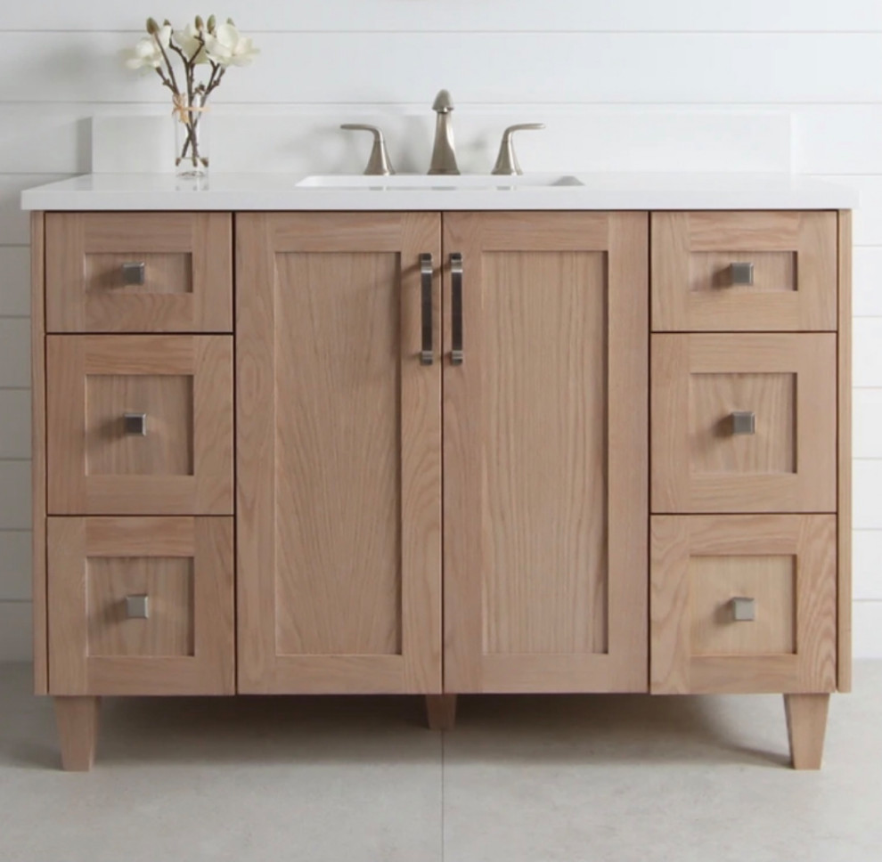 What size/shape mirror over 48” vanity?!