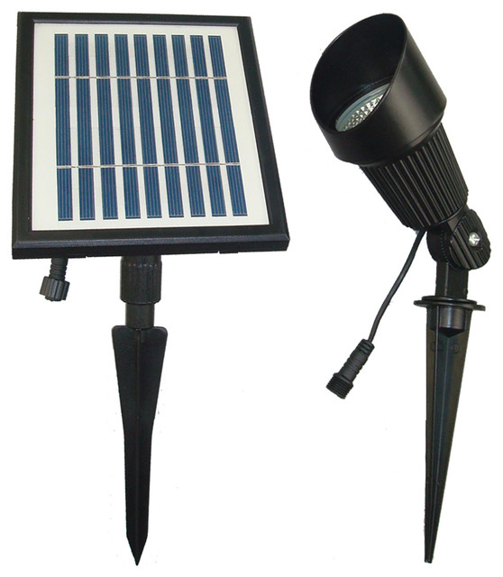 LED Warm White Solar Flagpole and Spot Light ...