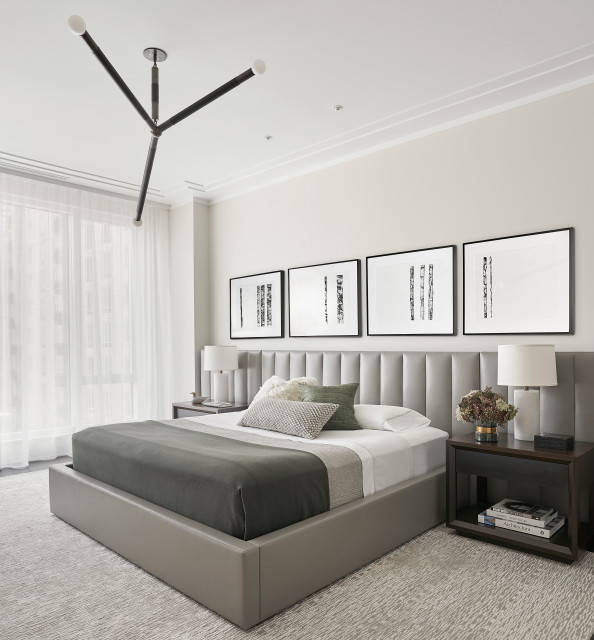 Walton Street contemporaneo-camera-da-letto