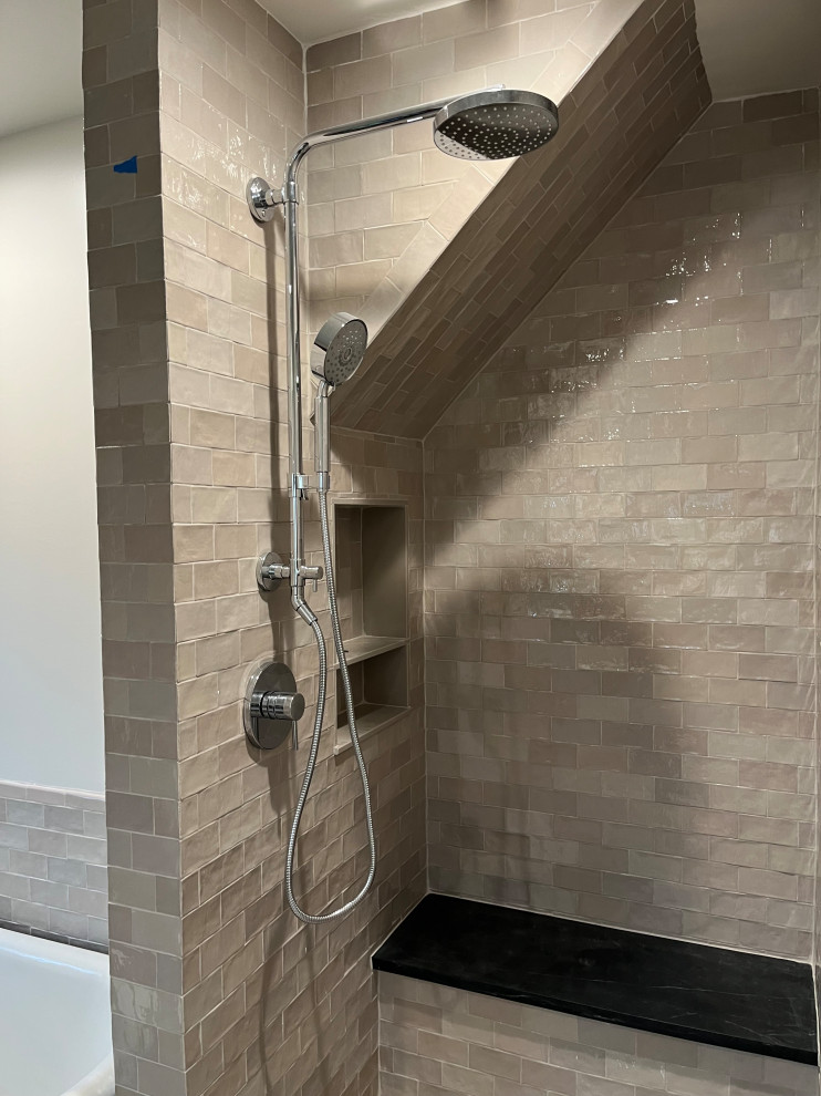 shower with a perfection tile installation