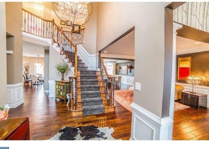 This is an example of a large eclectic staircase in Philadelphia.