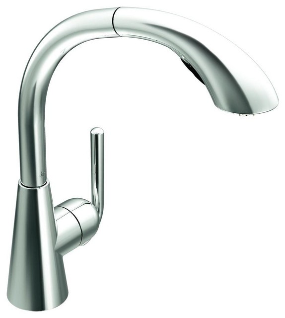 Moen S71709 Ascent Single-Handle Pull-Out Sprayer Kitchen Faucet in Chrome