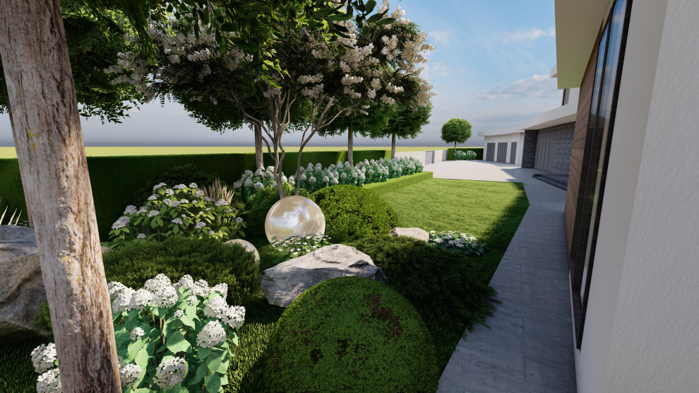 Лаконичный сад. КП Райт Вилладж