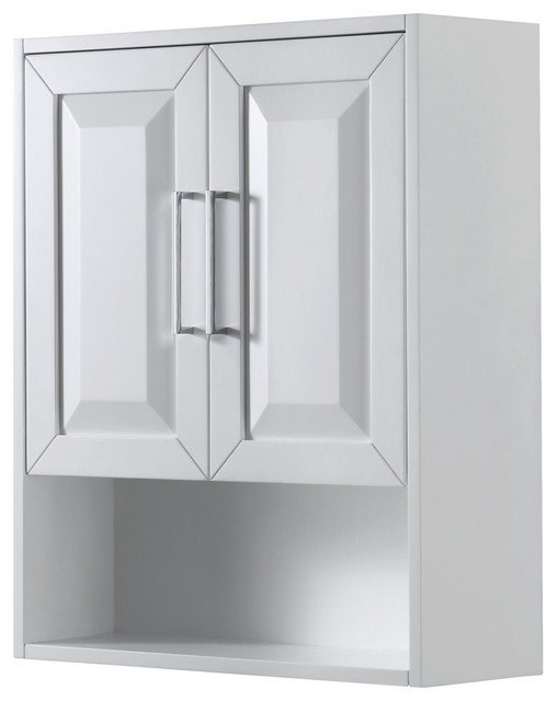 Daria Wall-Mounted Storage Cabinet, White