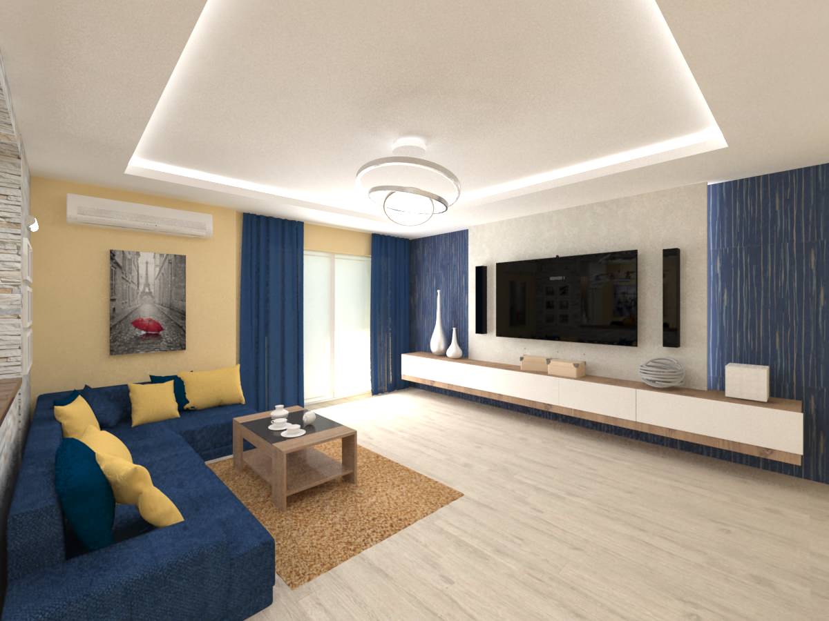 яркая квартира для молодой семьи