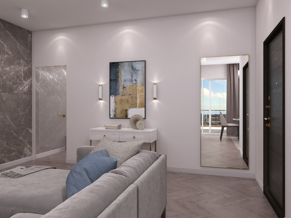 Кухня-гостиная в коттедже на Кипре.