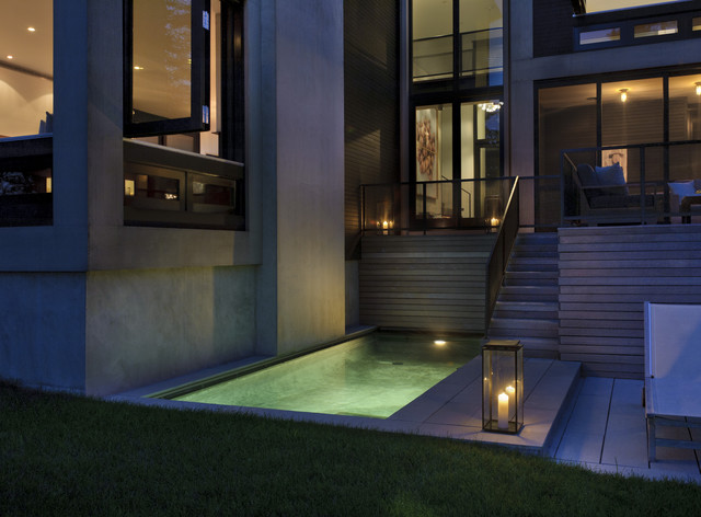 Bluff Point moderno-piscina