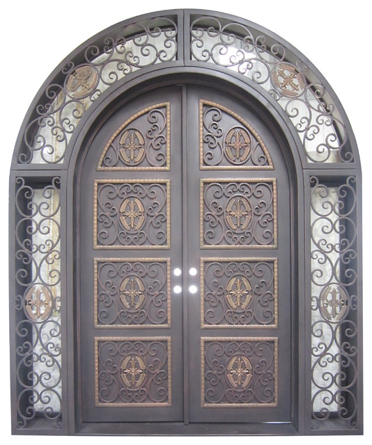 Wrought Iron Front Door 108 X86 Left Hand Active