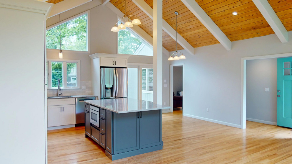 A model house with a high ceiling