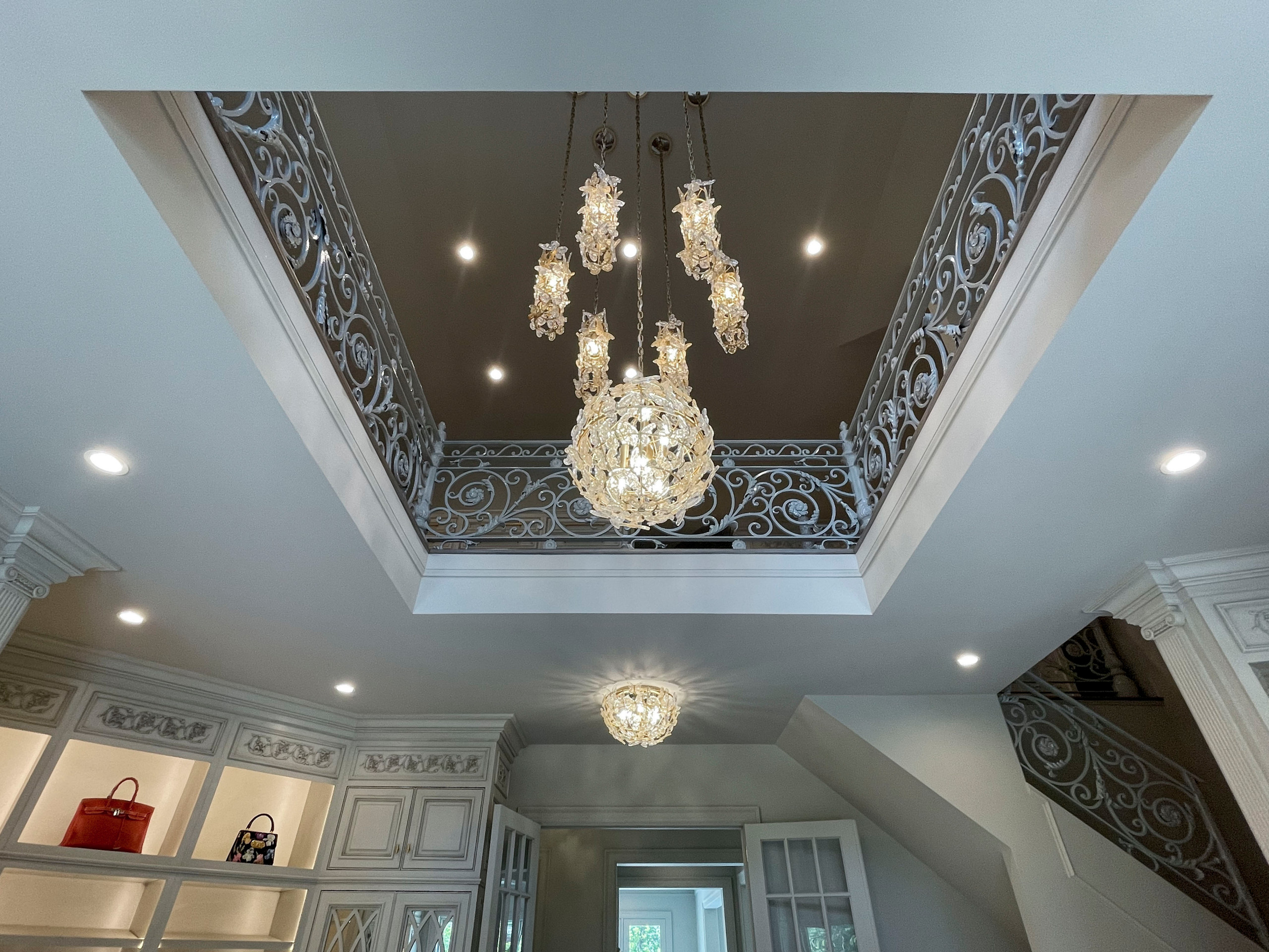 104_Curved Staircases in 18th Century French Inspired Mansion, Mclean VA 22101
