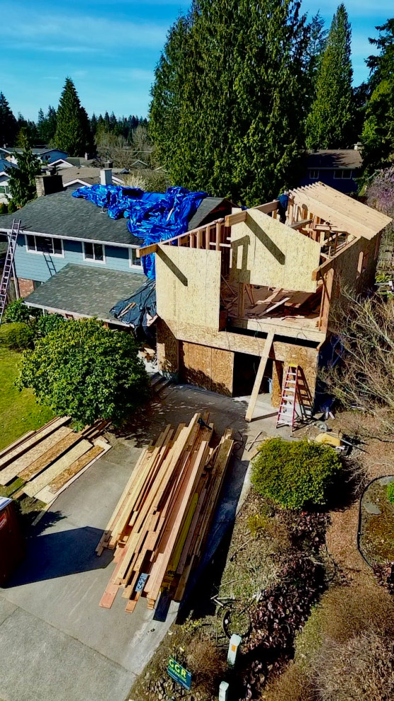 PROGRESS - Bellevue - Second Floor Addition and Full House Remodel