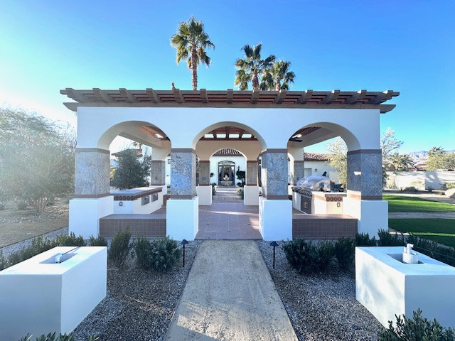 Custom Pergola and Masonry