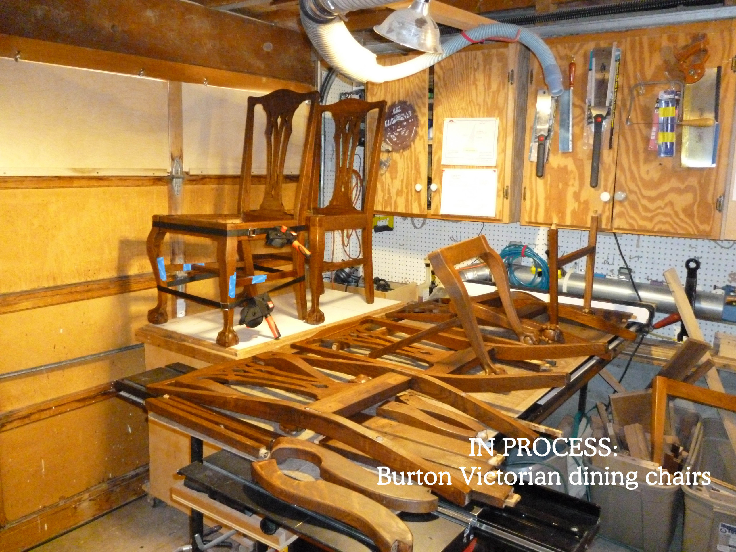 Burton Victorian dining chair restoration