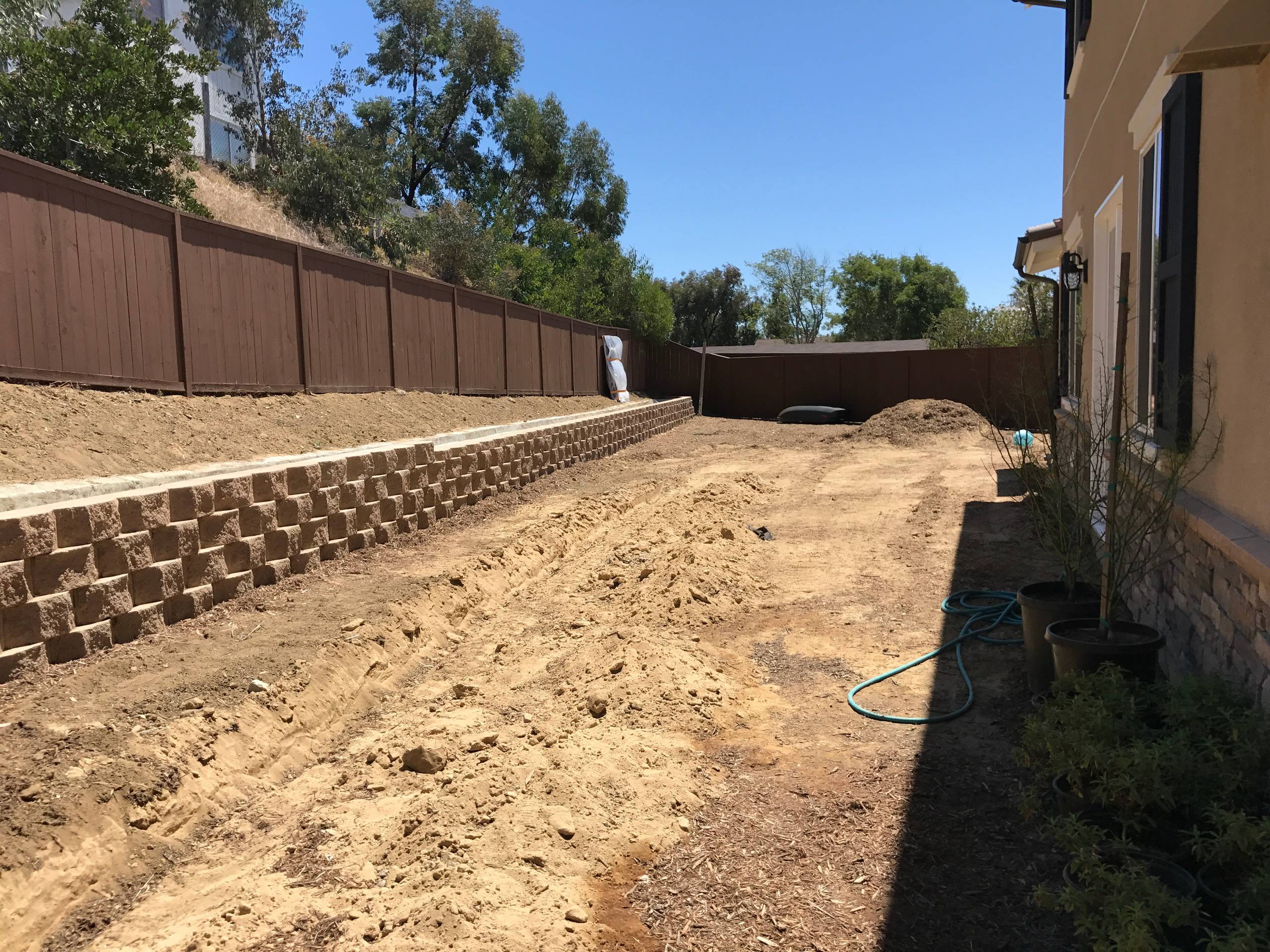 Grading and Trenching for Drainage