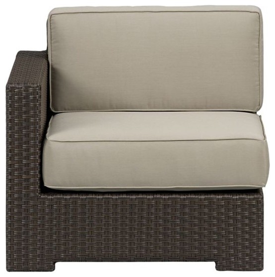 Ventura Modular Left Arm Chair with Sunbrella® Stone Cushions