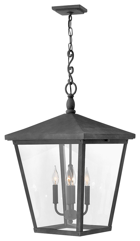 Hinkley 1428DZLL Extra Large Hanging Lantern, Black, Gray