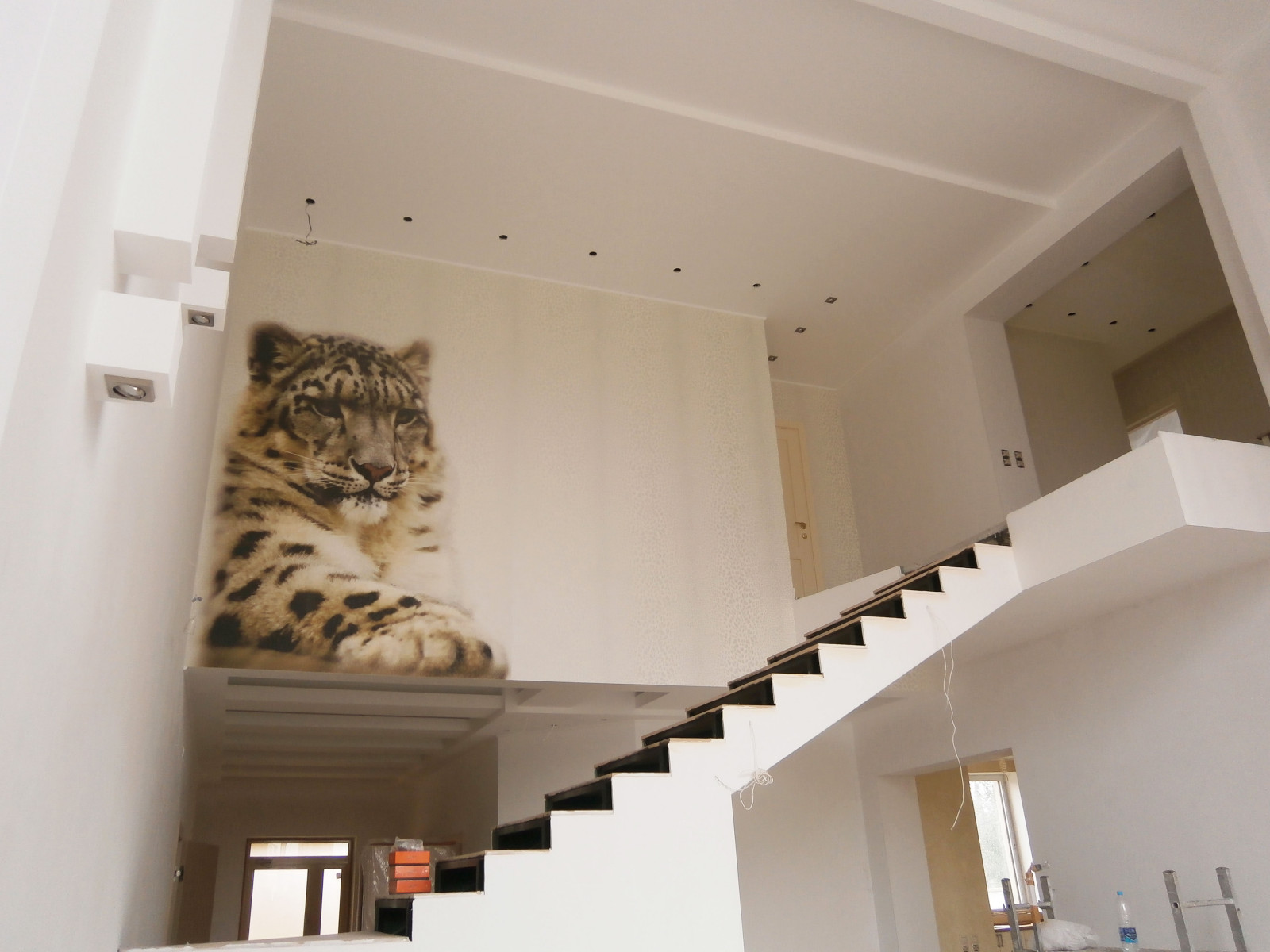 Гостиная, в процессе реализации проекта