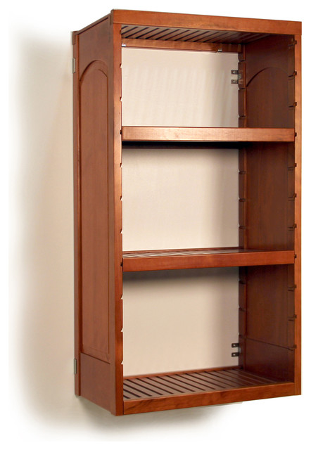 John Louis Home 16&quot; Deep Woodcrest Tower With Shelves - Transitional - Closet Organizers - by ...