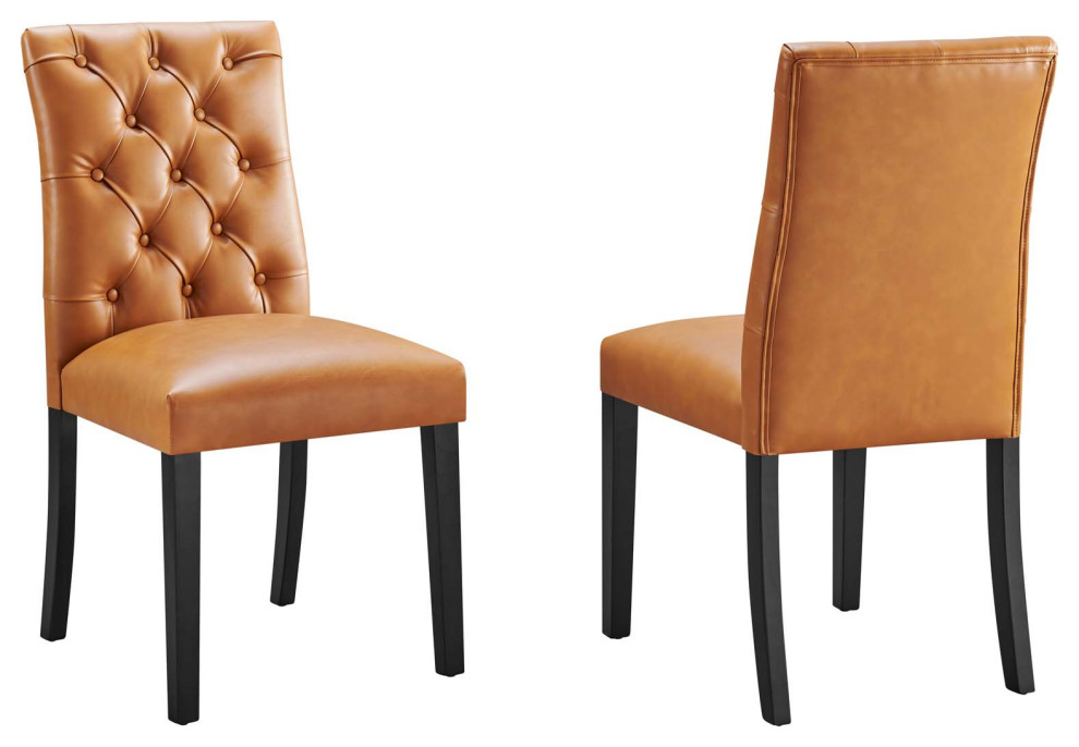 Duchess Dining Chair Vinyl Set of 2 - Contemporary - Dining Chairs - by ...