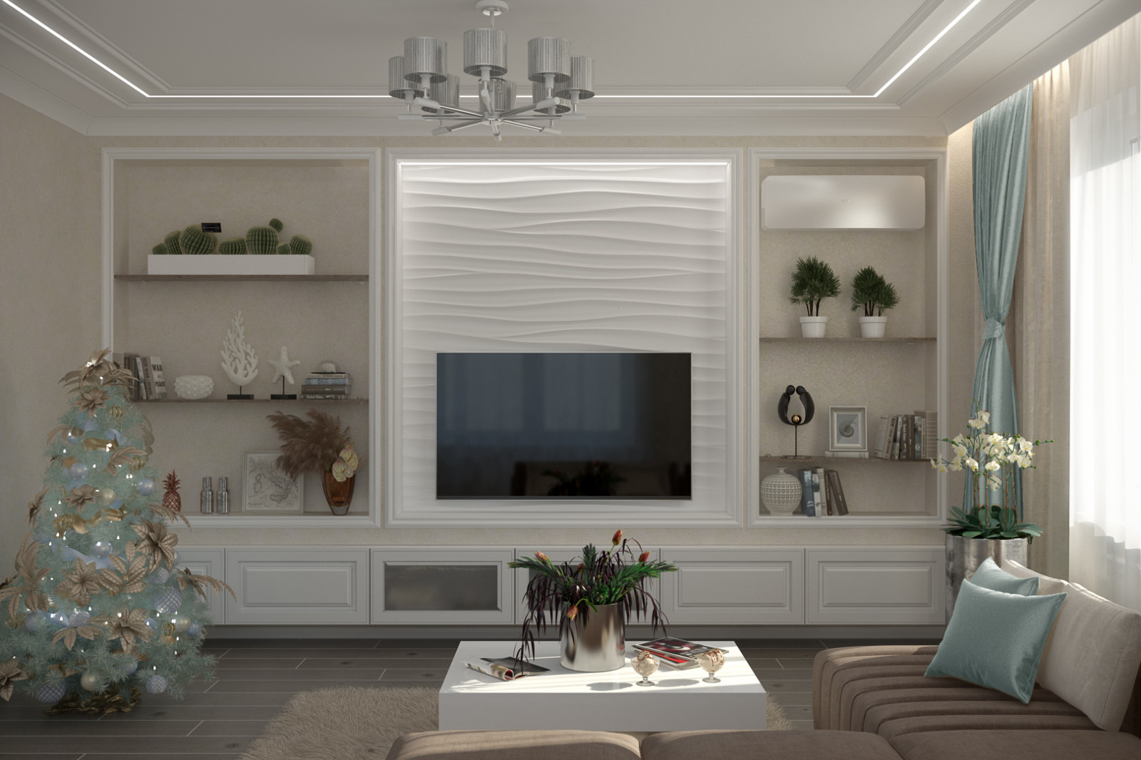 Дизайн гостиной в коттедже, ст.Динская