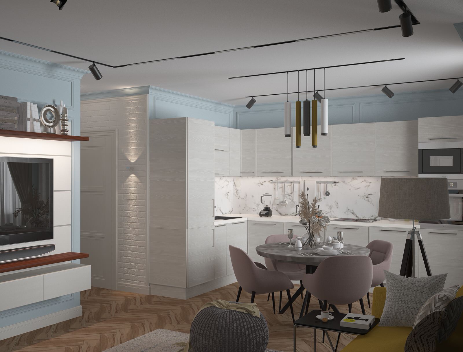 ПРоект двухкомнатной квартиры 73 кв.м.