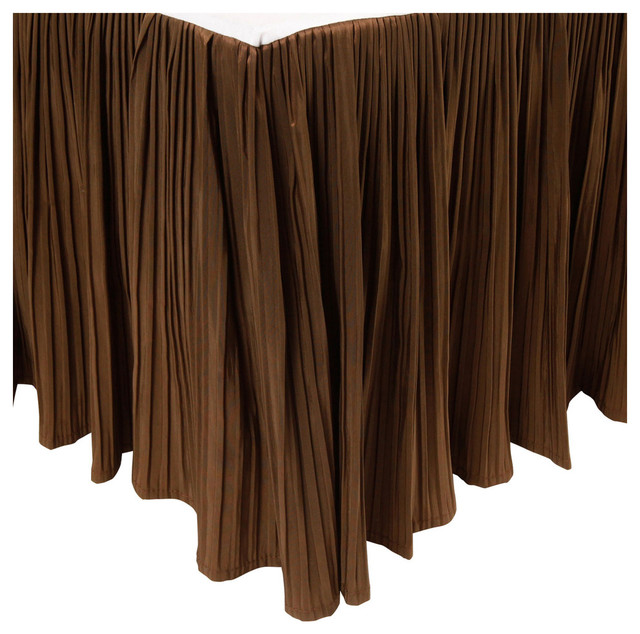 Pleated 14 Inch Bed Skirts Traditional Bedskirts By Bnf Home