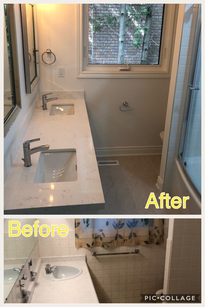 Before & After complete home remodeling with 18 ft long structural wall removal