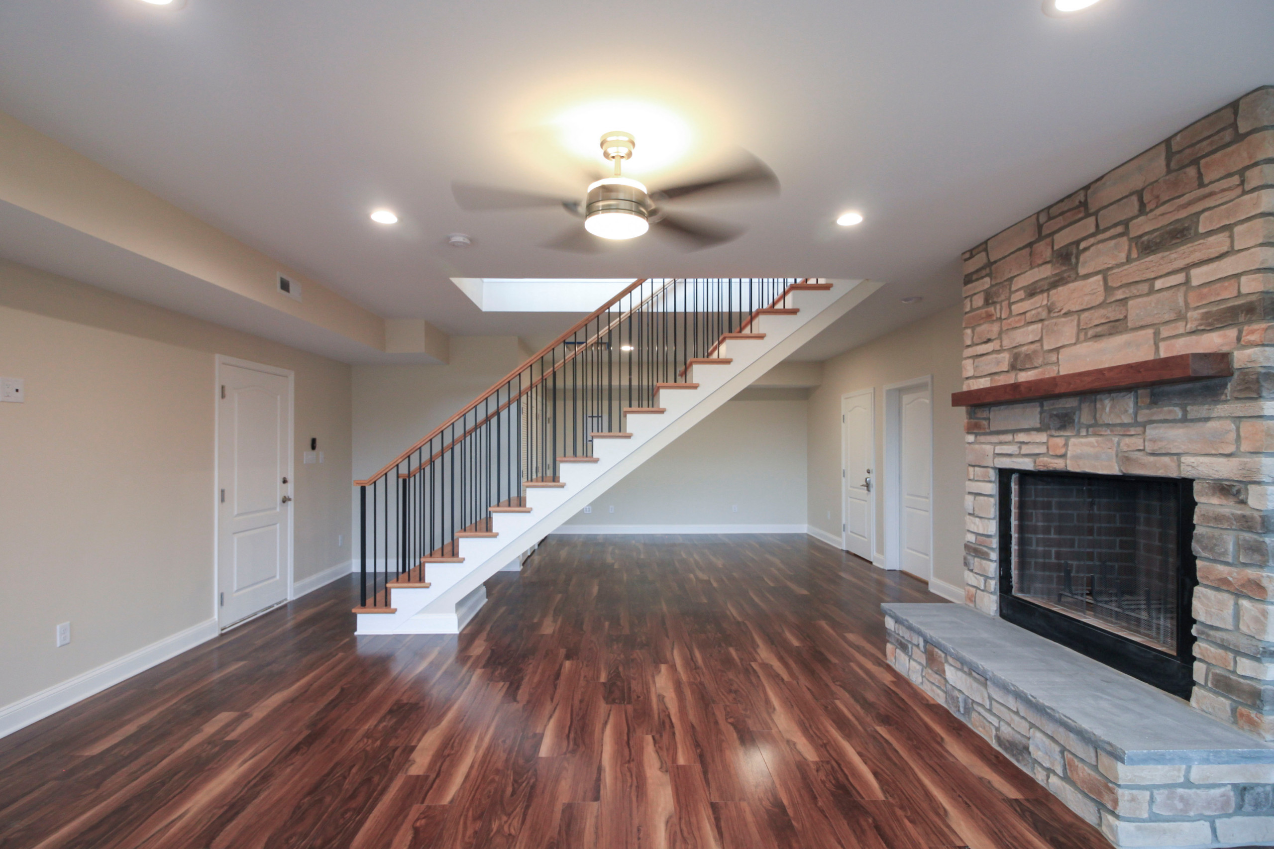 97_Airy Straight-Floating Staircase in Transitional-Mountain Home, Luray, VA 228
