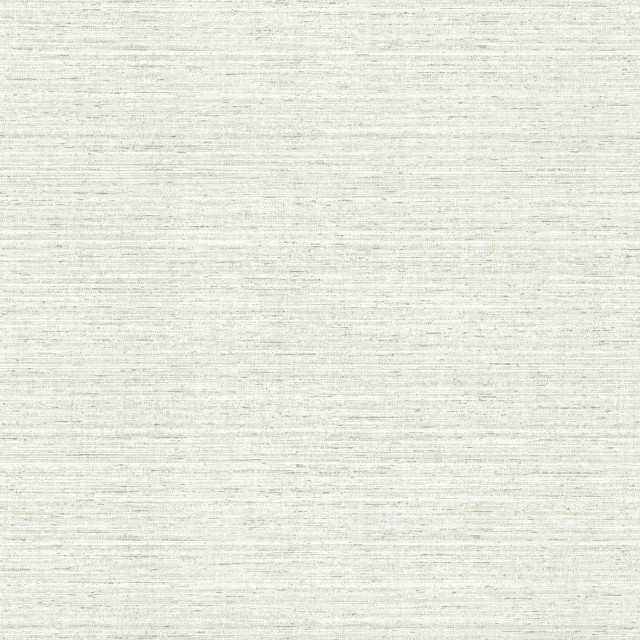 Madison Cream Faux Grasscloth Wallpaper, Sample - Contemporary