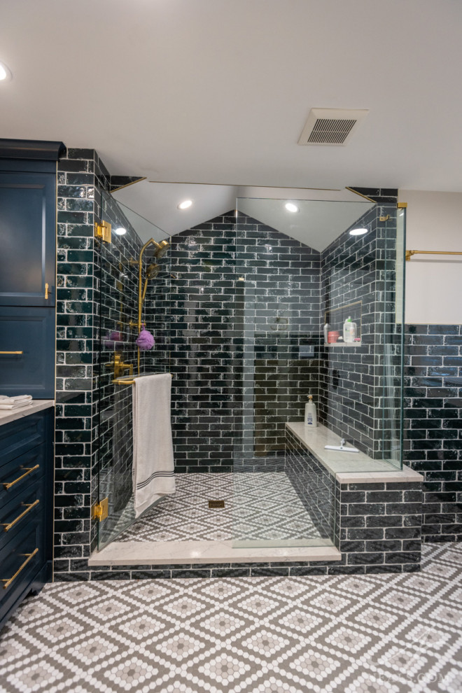 Inspiration for a transitional bathroom remodel in Cincinnati