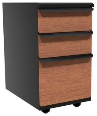 Zapf Mobile Pedestal with Laminate Front File Drawer and Storage Drawers - 23 in