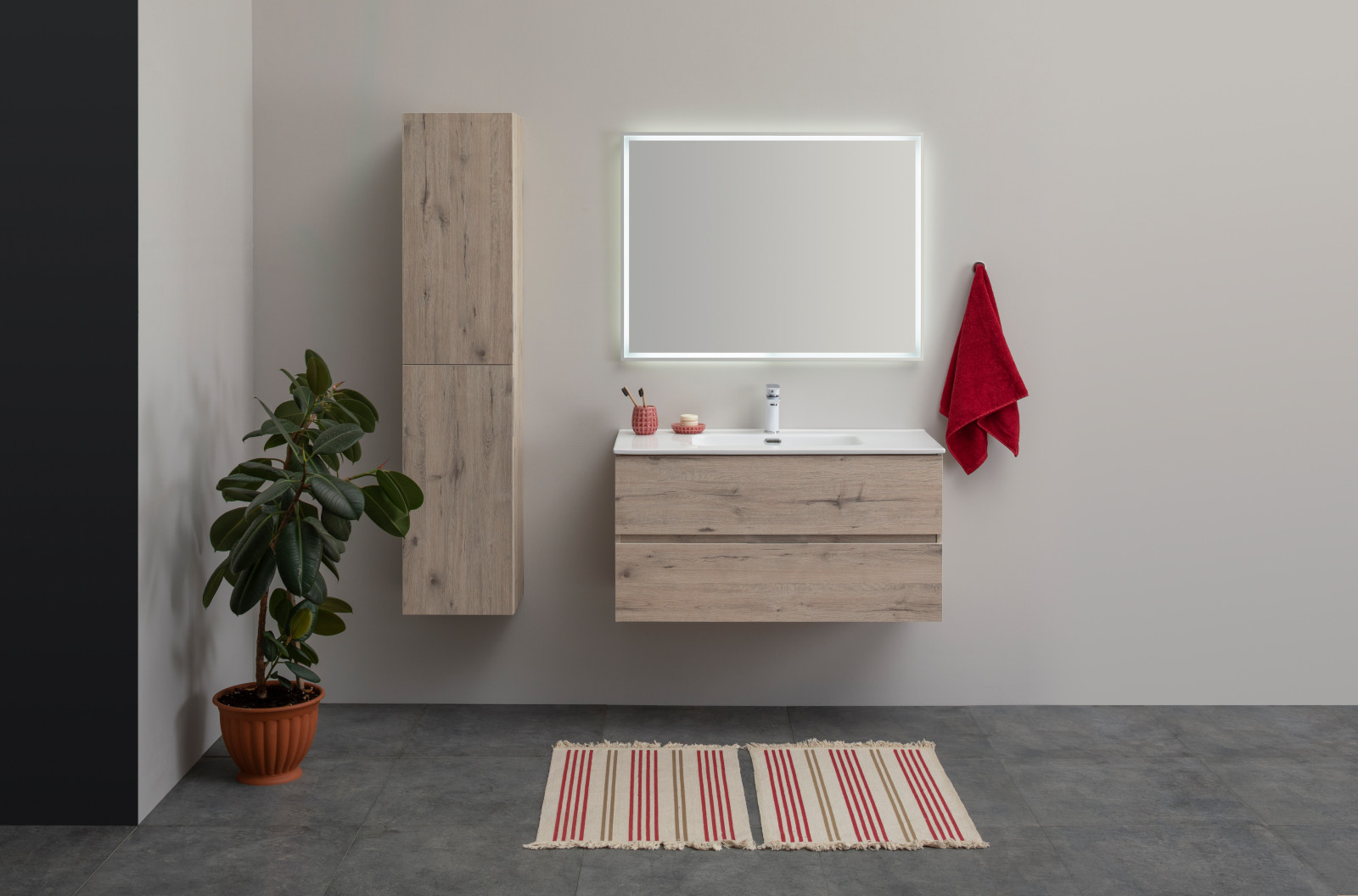 Тумба для ванной комнаты под накладную раковину