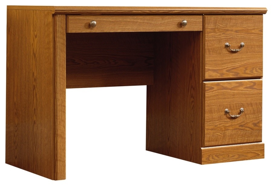 Sauder Orchard Hills Wood Computer Desk In Carolina Oak Finish