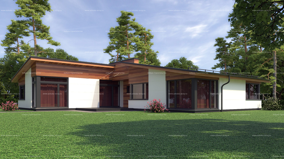 Проект экономичного одноэтажного дома АБ-180