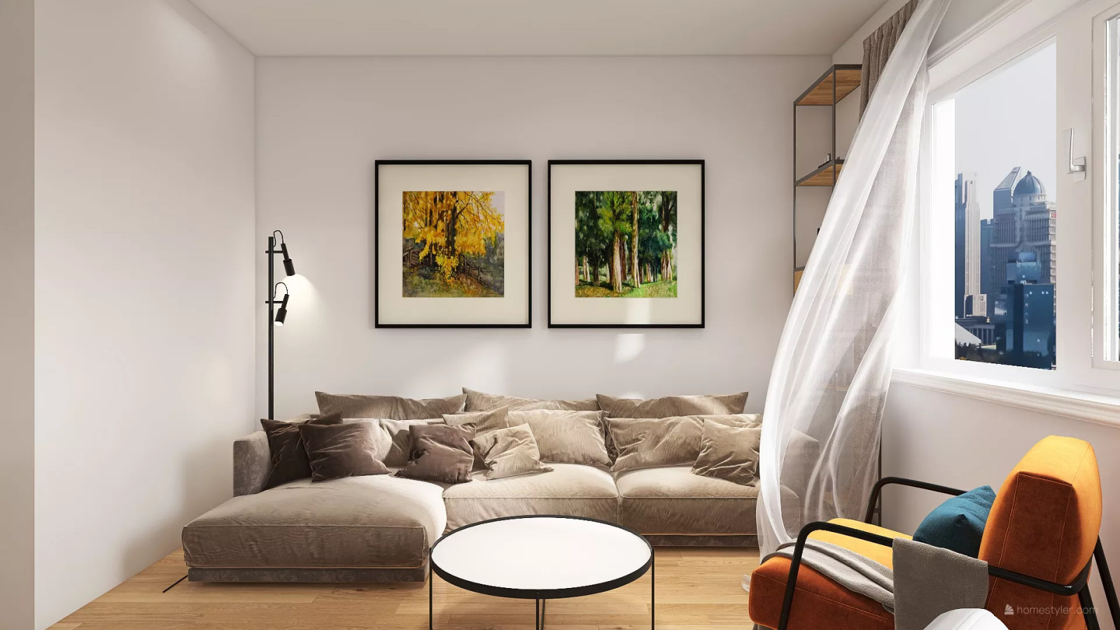 Квартира 57 кв.м. в скандинавском стиле, г. Калининград