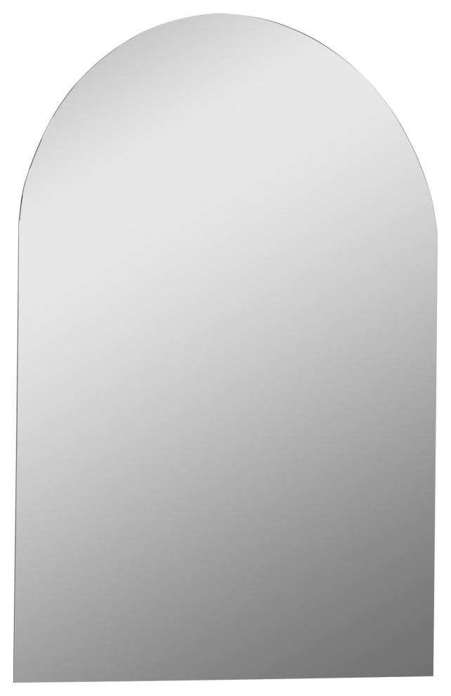 Rita 22 in. W x 28 in. H Arch Polished Frameless Bathroom Vanity Wall