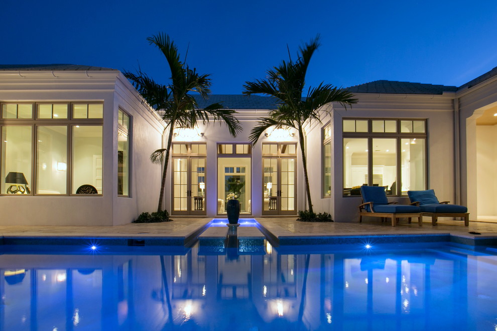 This is an example of a tropical exterior in Miami.