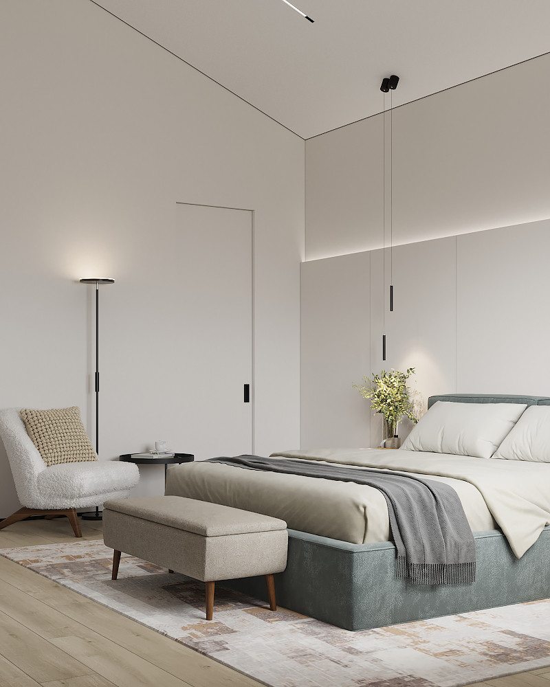 Дом для семьи в стиле минимализм 125 м². Посёлок Костюнино