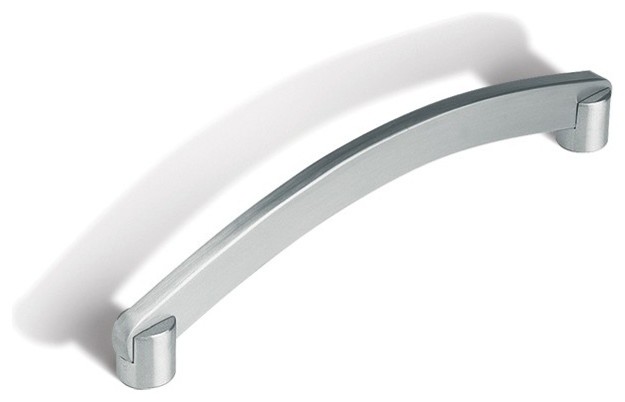 Cosmas Cabinet Hardware Flat Black Subtle Arch Handle Pull #2363-3.5FB