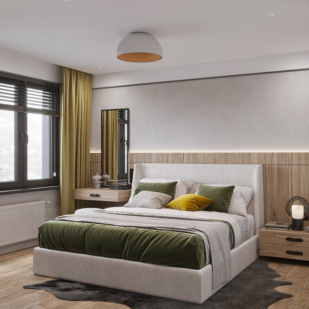 Спальня с гардеробной с/т Фестивальное, Курская область.