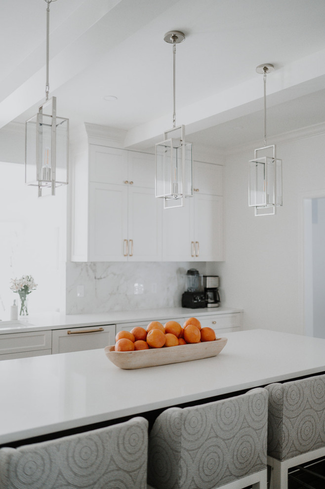 Transitional kitchen photo in Cleveland