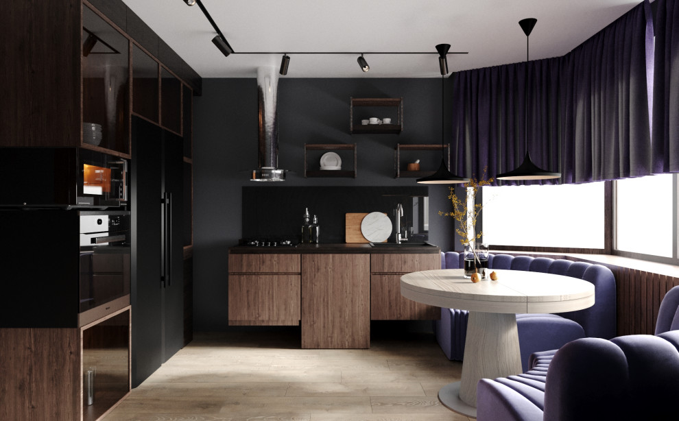 Визуализация кухни в стиле Loft 12 кв.м.