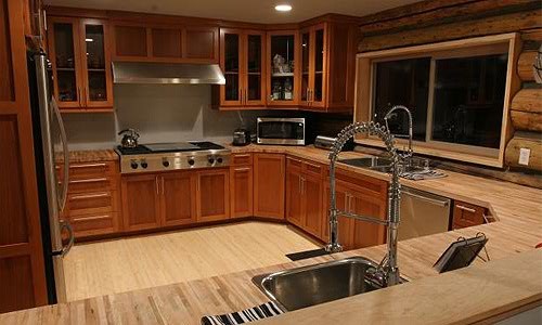Mountain style kitchen photo in Seattle