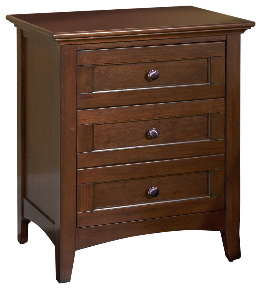 AAmerica Westlake Nightstand, Brown Cherry WSLCB5750 Transitional