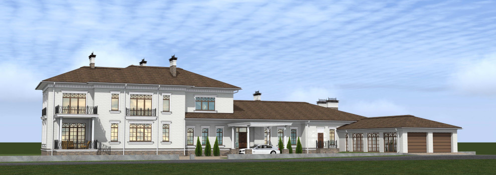 Проект и реализация дома в классическом стиле