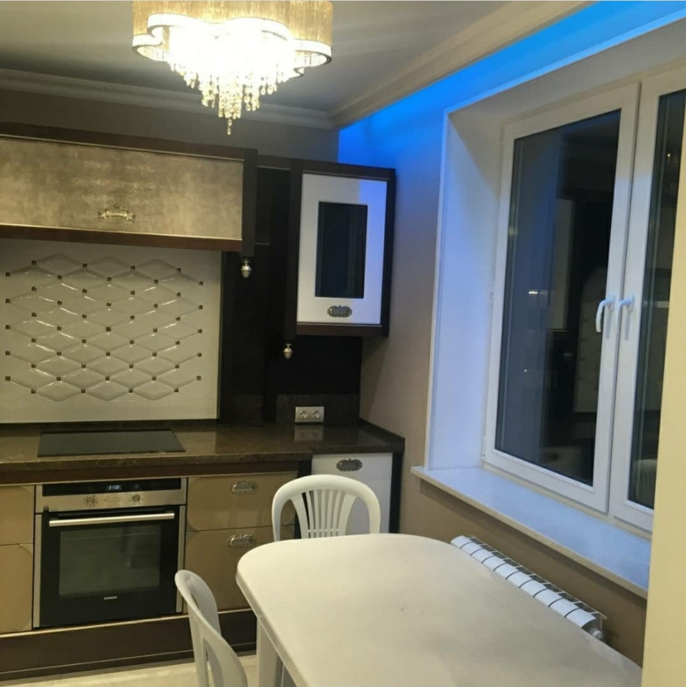 Элегантный дизайнерский ремонт кухни